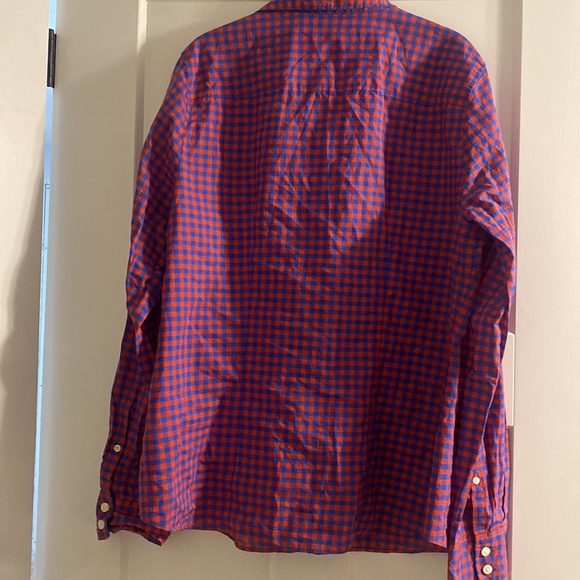 Gently used JCrew Factory gingham print button down size XL - Picture 5 of 6